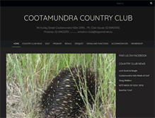Tablet Screenshot of cootamundracountryclub.com.au